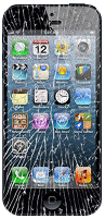 Iphone cracked glass
